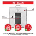 Portable Camping Oven for Baking Bread and Muffins