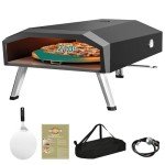 YITAHOME Portable Outdoor Gas Pizza Oven 13 Inch