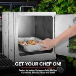 Portable Camping Oven for Baking Bread and Muffins