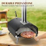 Decofy Portable 12" Wood-Fired Pizza Oven