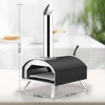 Decofy Portable 12" Wood-Fired Pizza Oven