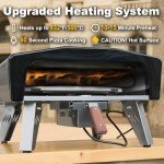 20" Portable Gas Pizza Oven with Rotating Stone