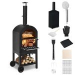 Portable Wood-Fired Pizza Oven for Outdoor Fun
