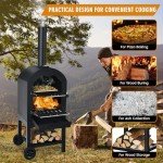 Portable Wood-Fired Pizza Oven for Outdoor Fun