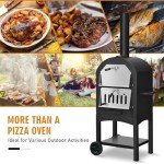 Portable Wood-Fired Pizza Oven for Outdoor Fun
