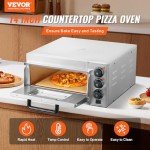 14" Electric Countertop Pizza Oven - Stainless Steel
