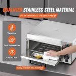 14" Electric Countertop Pizza Oven - Stainless Steel