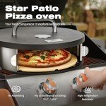 Portable Grill Pizza Oven with Accessories and Recipes