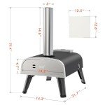Portable Stainless Steel Wood-Fired Pizza Oven