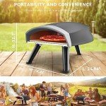 Portable 12" Propane Gas Pizza Oven for Outdoors