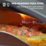 Portable 12" Propane Gas Pizza Oven for Outdoors