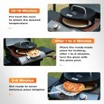 Portable Grill Pizza Oven with Accessories and Recipes