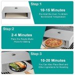 Portable Grill Pizza Oven Kit with Stone & Peel