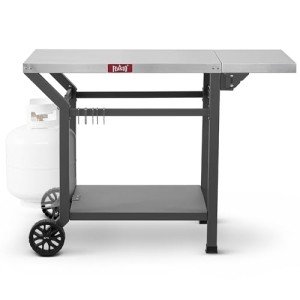 Movable Pizza Oven Grill Table with Storage