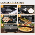 Portable Outdoor Pizza Oven for Grill & Stone