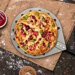 G.a HOMEFAVOR Perforated Pizza Peel, Rectangular Aluminum Pizza Turning Peel with Extended Silcone Handle For Baking Pizza Brick Oven