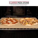 Unicook Extra Large Pizza Stone 24 Inch, Durable Rectangular Baking Stone 24" x 18", Industrial Commercial Home Oven Stone, Thermal Shock Resistant, Ideal for Grilling Baking Several Pizzas Bread