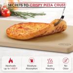 Unicook Extra Large Pizza Stone 24 Inch, Durable Rectangular Baking Stone 24" x 18", Industrial Commercial Home Oven Stone, Thermal Shock Resistant, Ideal for Grilling Baking Several Pizzas Bread