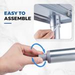 Profeeshaw Stainless Steel Prep Table 72x24 Inch NSF Commercial Work Table with Undershelf Heavy Duty Table for Kitchen Restaurant Home Hotel