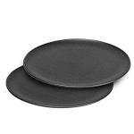 G&S Metal Products Companu ProBake Set of Two Nonstick 12-inch Pizza Pans, Dark Gray, PB245-AZ