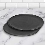 G&S Metal Products Companu ProBake Set of Two Nonstick 12-inch Pizza Pans, Dark Gray, PB245-AZ