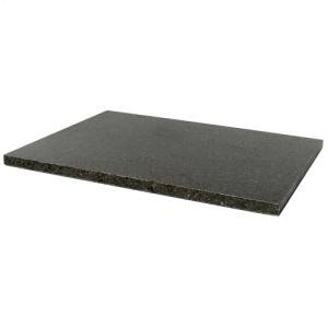 Kota Japan Premium Non-Stick Natural Black Granite Stone Pastry Cutting Board Slab 12" X 16" with No-Slip Rubber Feet for Stability and to Protect your Countertops | Easy to Clean | Stays Cool