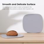 ROCKSHEAT Pizza Stone, 12" x 11" x 0.47" Ceramic Coating & Cordierite Pizza Stones for Oven Grill BBQ, Heavy Duty Non Stick Baking Stone for Pizza & Bread, Unique Shape Design Grilling Stone (Gray)