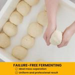 2-Pack Stackable Pizza Dough Proofing Trays