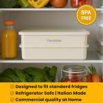 2-Pack Stackable Pizza Dough Proofing Trays