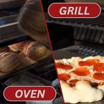 THERMICHEF by Conductive Cooking - Square Pizza Steel Plate for Oven Cooking and Baking (3/8" Deluxe, 16”x16” Square) - Made in USA