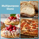 XL Rectangular Pizza Stone for Oven and Grill