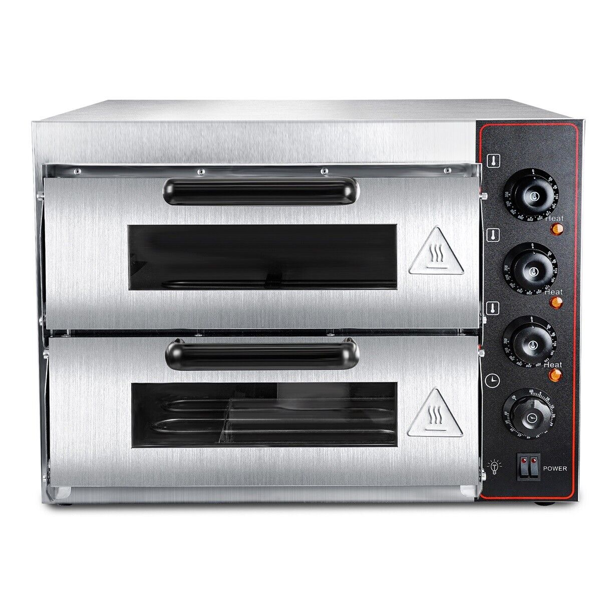 Double Deck Commercial Countertop Pizza Oven