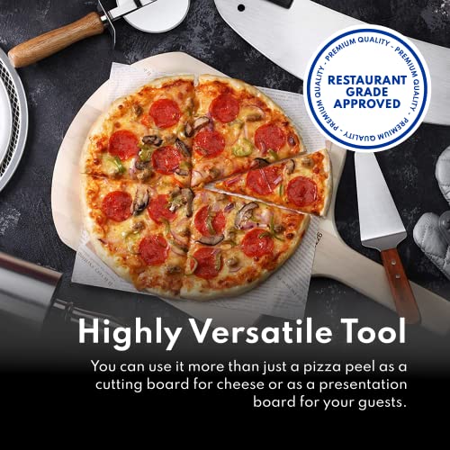 New Star Foodservice 24-Inch Wooden Pizza Peel