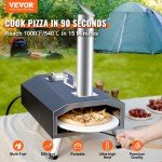 VEVOR Portable Outdoor Wood & Gas Pizza Oven
