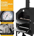 Portable Wood-Fired Pizza Oven for Outdoor Cooking