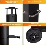 Portable Wood-Fired Pizza Oven for Outdoor Cooking