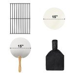 Portable 15” Wood-Fired Pizza Oven for Outdoors