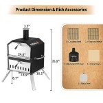 Pizzello 16" Wood Fired Outdoor Pizza Oven