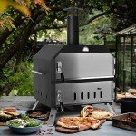 Portable 15” Wood-Fired Pizza Oven for Outdoors