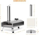 Outdoor 12-Inch Stainless Steel Pizza Oven