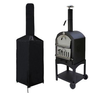 Waterproof Outdoor Pizza Oven Cover - Black