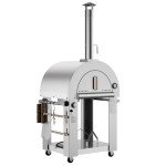 Versatile Outdoor Pizza Oven on Wheels, 39 Inch