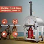 Versatile Outdoor Pizza Oven on Wheels, 39 Inch