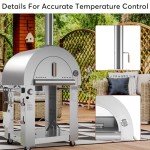Versatile Outdoor Pizza Oven on Wheels, 39 Inch