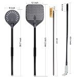 9-Inch Perforated Pizza Peel and Tool Set