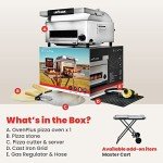 CAPT'N COOK Outdoor Gas Pizza Oven with Accessories