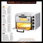 VEVOR Double Deck Commercial Pizza Oven 14