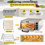 VEVOR 14" Stainless Steel Electric Pizza Oven