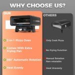 Dual Function Outdoor Gas Pizza Oven, 12 Inch