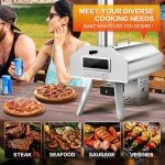 Portable 2-in-1 Propane Pizza Oven & Torch